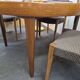 Vintage Scandinavian table with double butterfly extension.