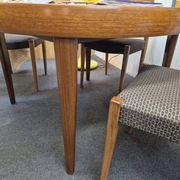 Table scandinave vintage double rallonge papillon