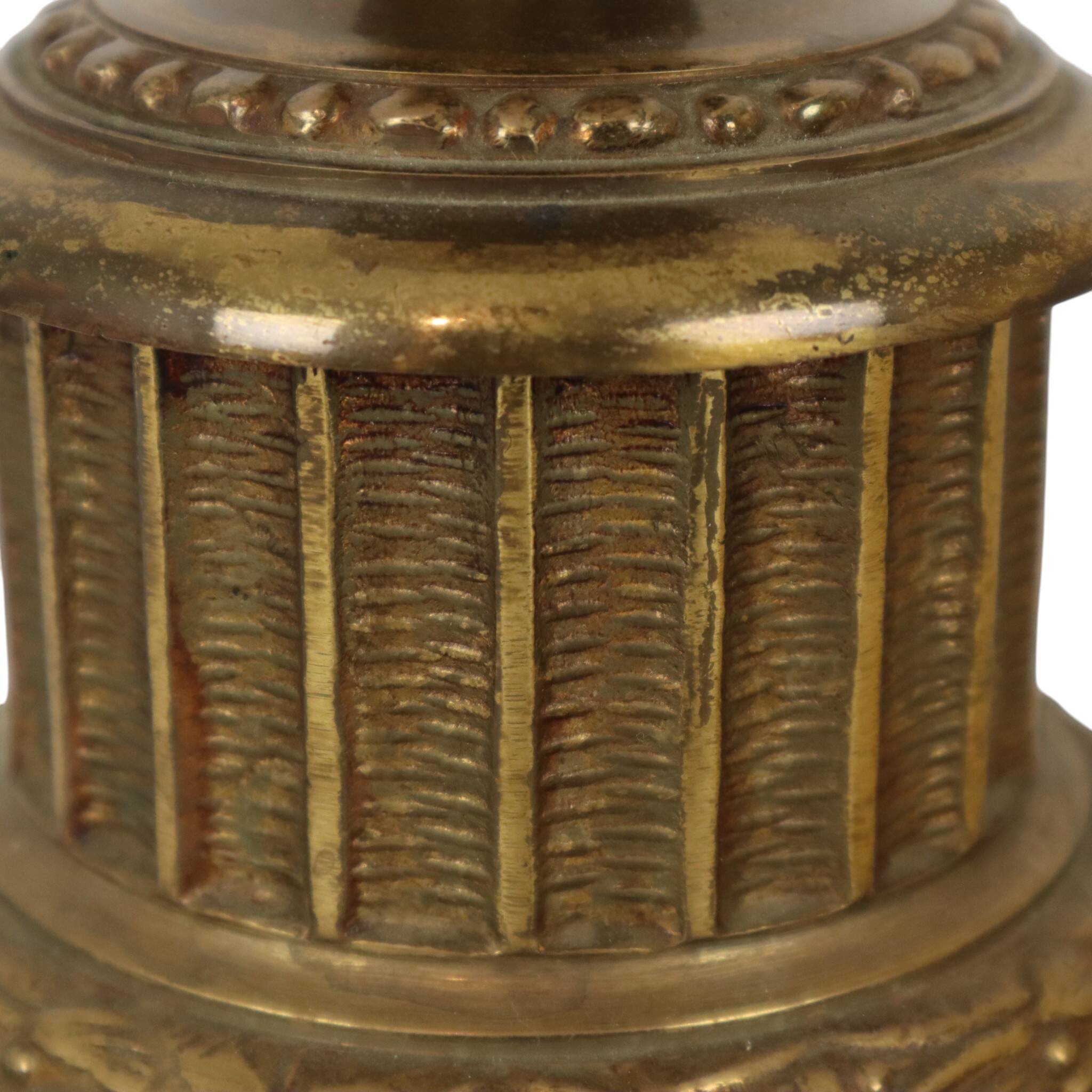 Large Brass Table Lamp Classic French Empire Style