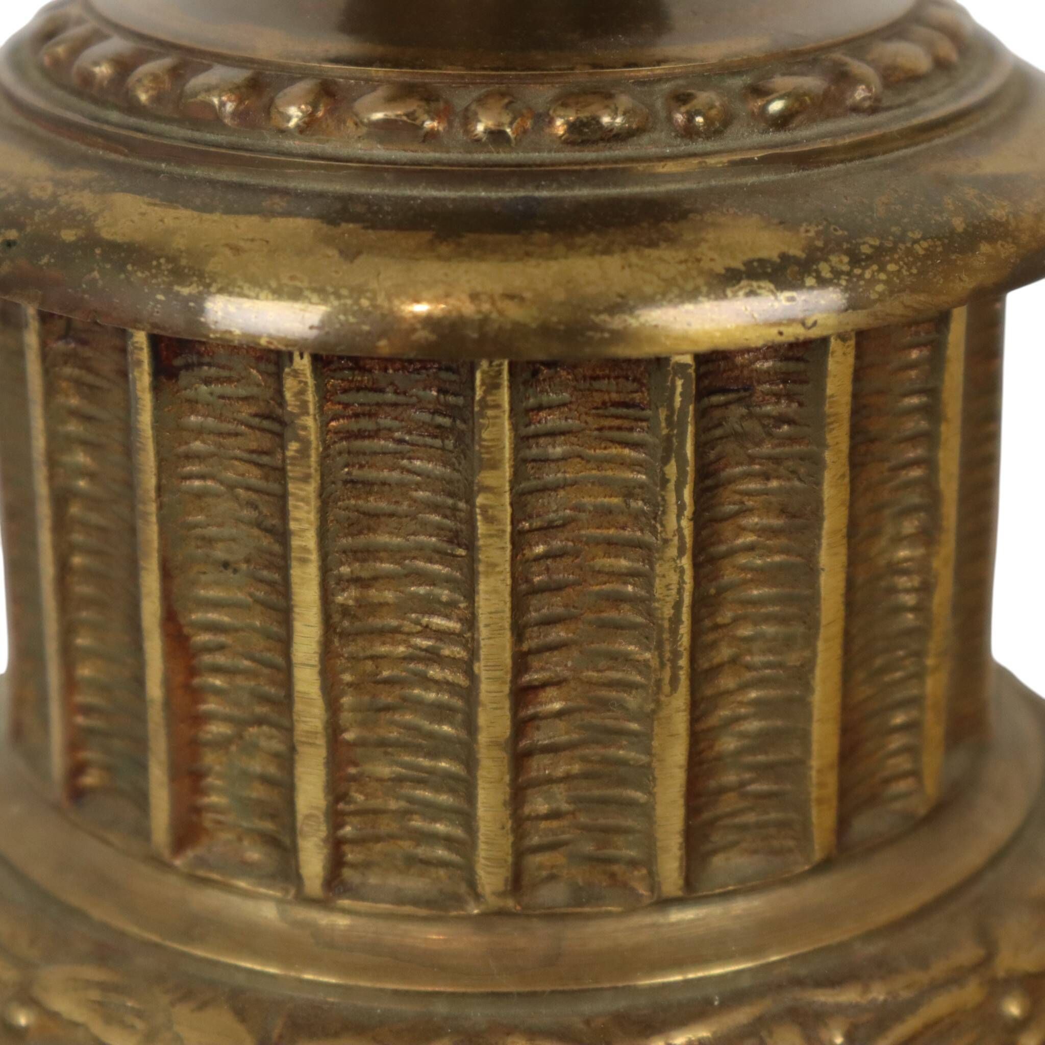 Large Brass Table Lamp Classic French Empire Style