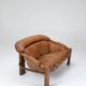 Italian Brutalist 2-Seater Sofa by Luciano Frigerio