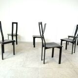 Italian Model Regia Dining Chairs by Antonello Mosca for Ycami, 1980s, Set of 6