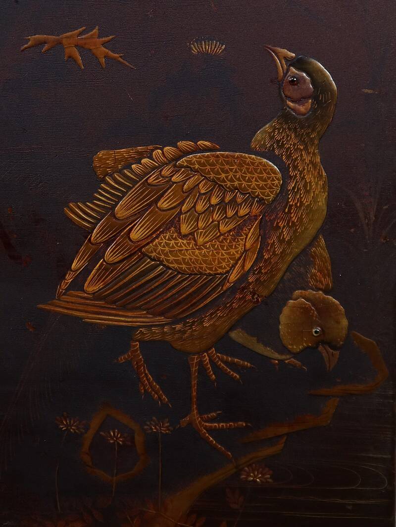 Chinese Cabinet in Lacquered Wood and Painted Wood – Early 20th Century