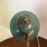 Vintage khaki green metal lamp