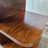 Pair of Art Decò bedside tables in walnut and thuja