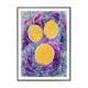 Affiche illustration mandarines abstrait