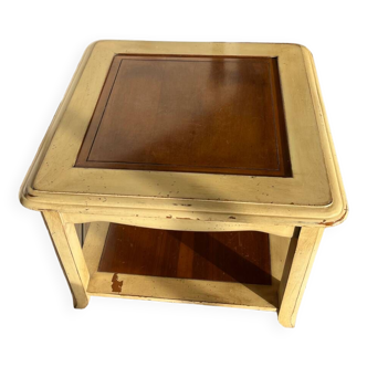 Square wooden coffee table