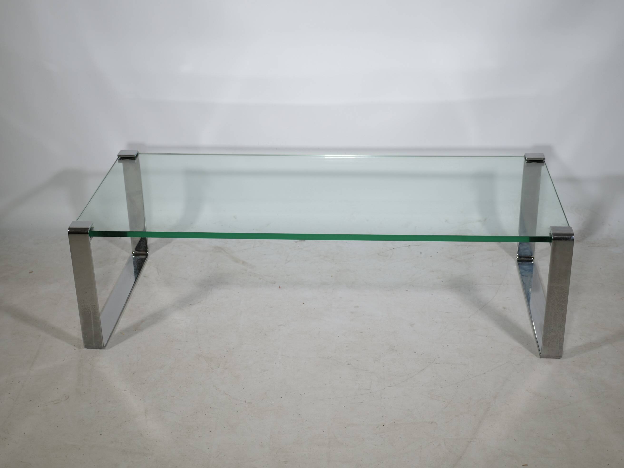 Glass Chrome Coffee Table Draenert 1022 1970s