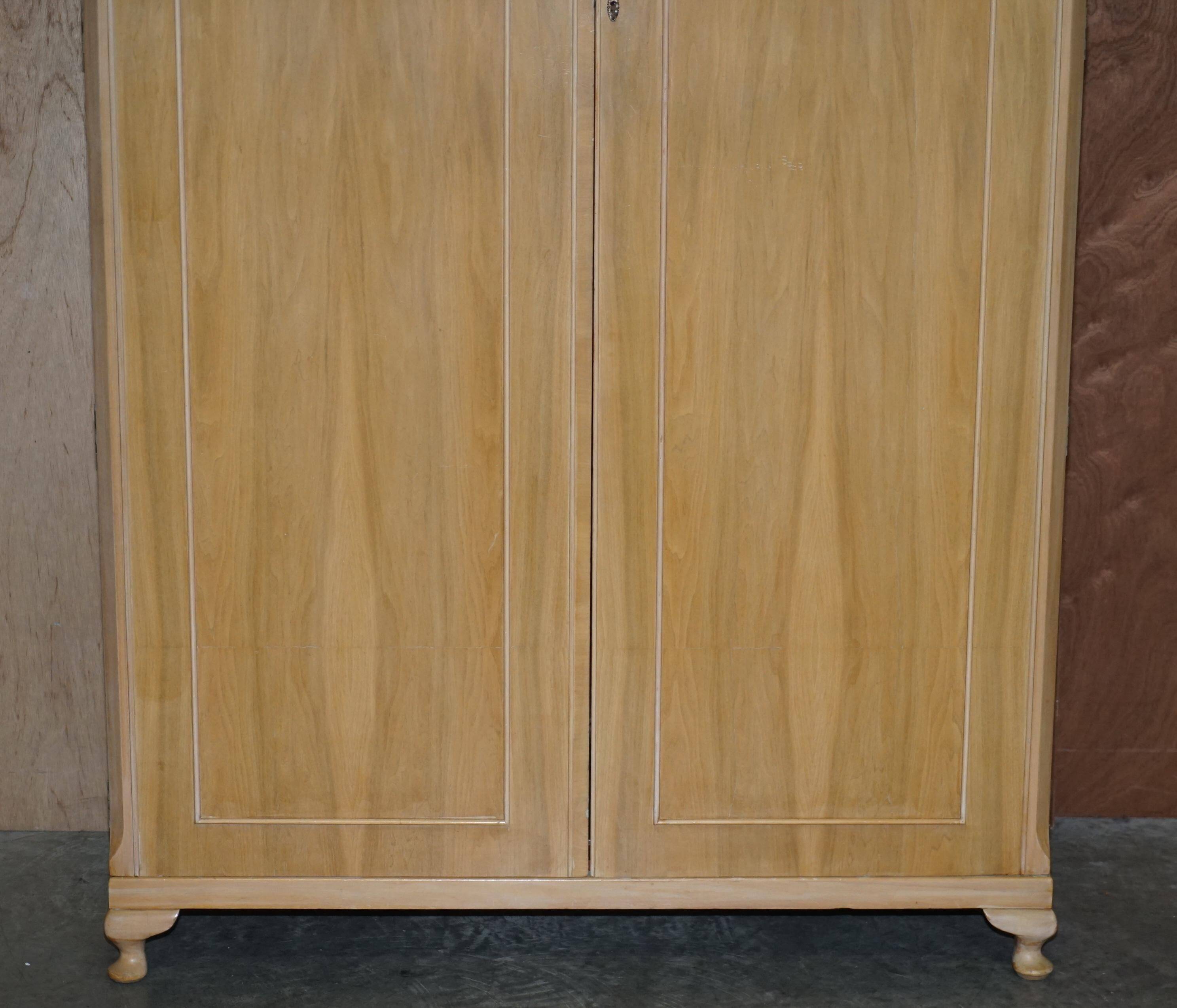 Light walnut wardrobe from the 1940s - Walnut Works