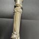 Antique silver-plated candlesticks in classic style