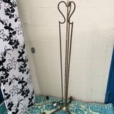 Lamppost twisted wrought iron and brass vintage