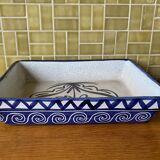 Rectangular dish by Robert Picault in Vallauris year 50s