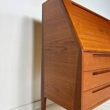 1960s Vintage Danish teak secretary by Kai Kristiansen for HNJ Møbler