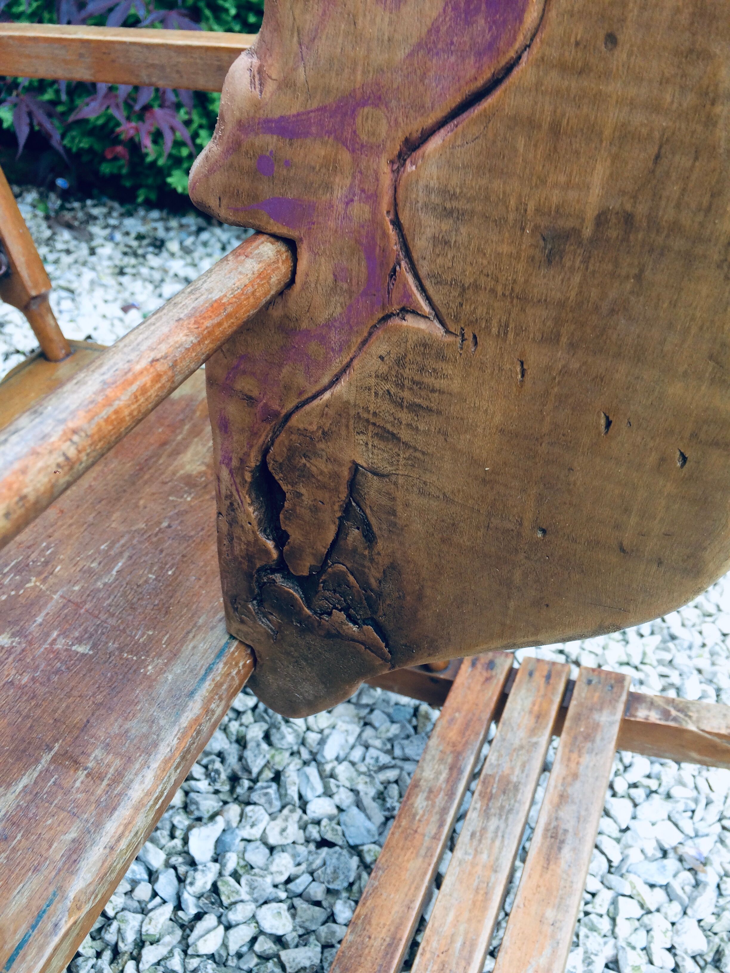 Child rocking horse wooden