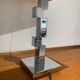 Vintage space age modernist chrome lamp circa 1970