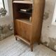 Meuble de rangement secrétaire chêne années 60