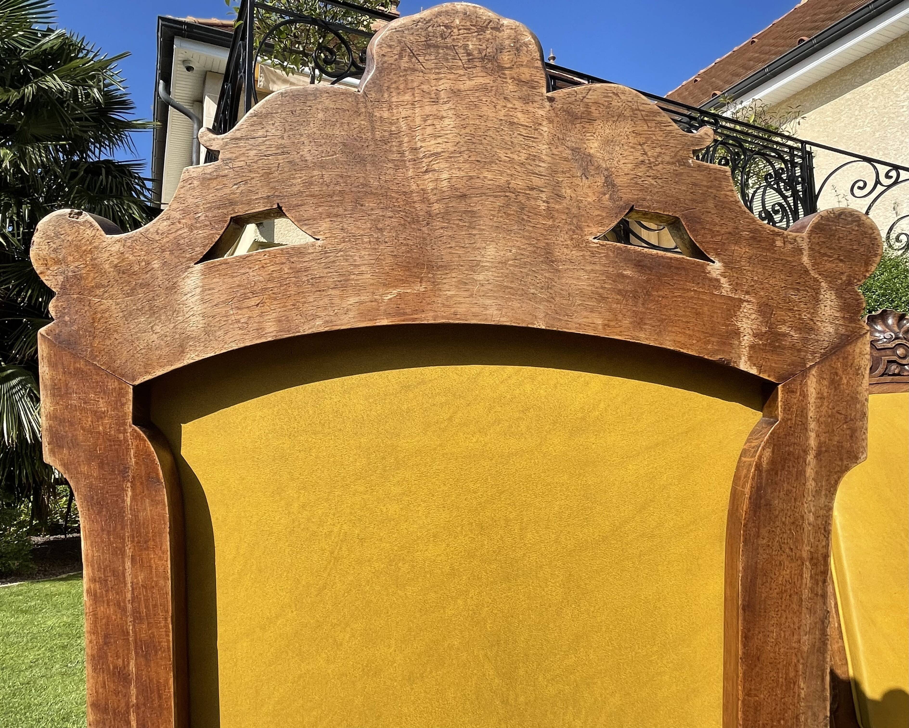 Suite 9 Walnut Chairs Napoleon III Era - XIXth