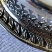 Silver-plated serving tray