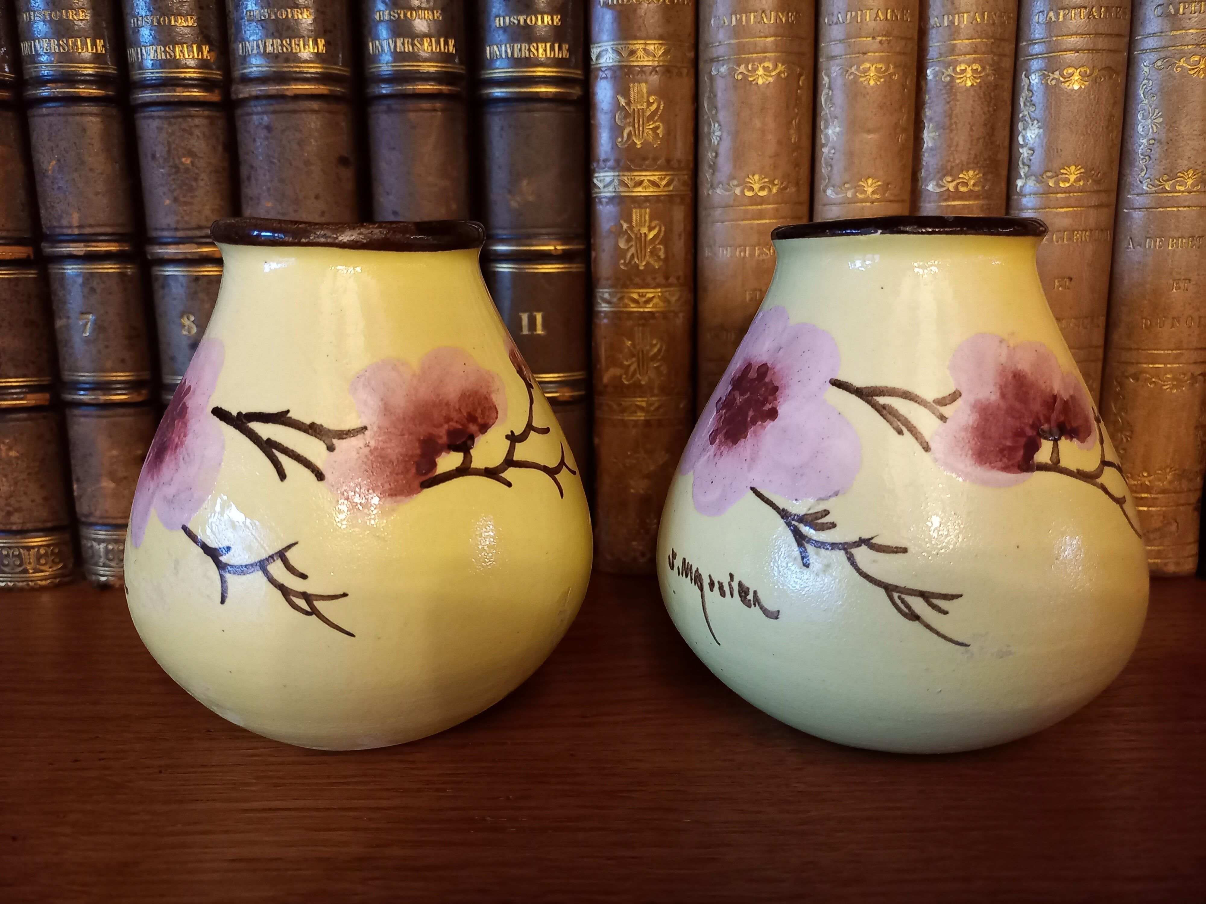 Pair of vases Jérôme Massier Vallauris