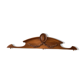 Walnut pediment