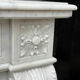 Louis XVI style fireplace in Carrara marble, circa 1880.