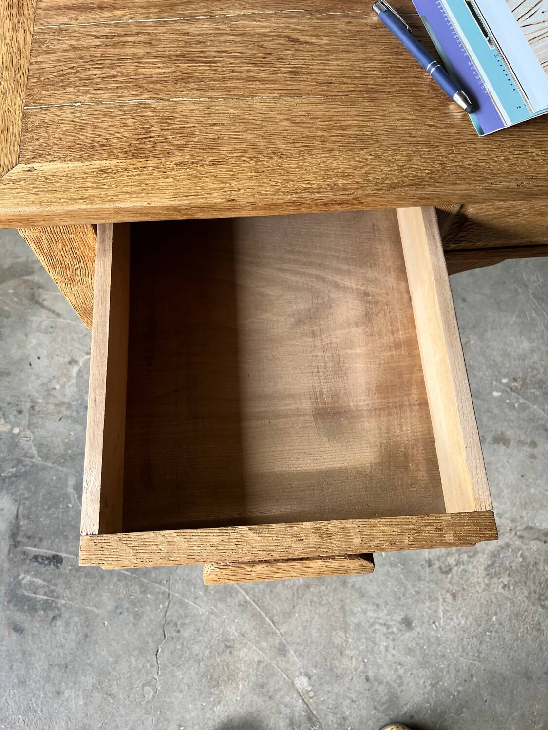 Solid oak desk