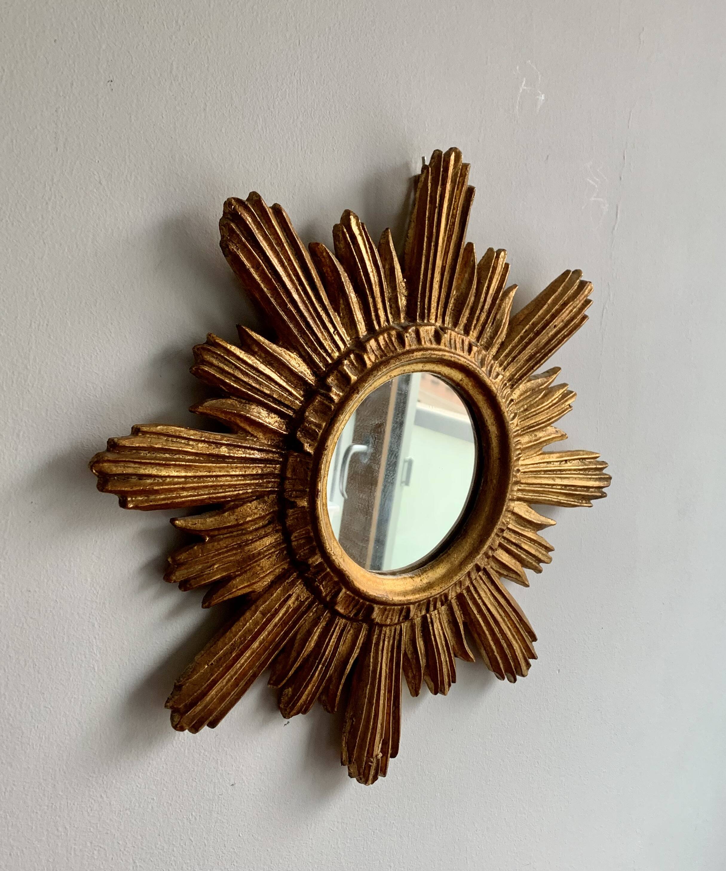 Vintage sun mirror 47x 47cm