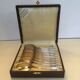 Set of 12 teaspoons of silver metal