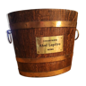 Double champagne bucket in solid oak