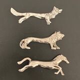 6 various animal-shaped metal knife holders