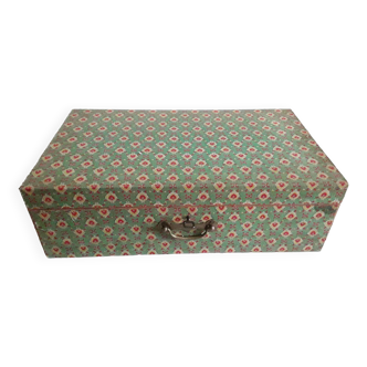 Vintage wood and fabric box