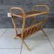 Vintage magazine door in rattan end sofa