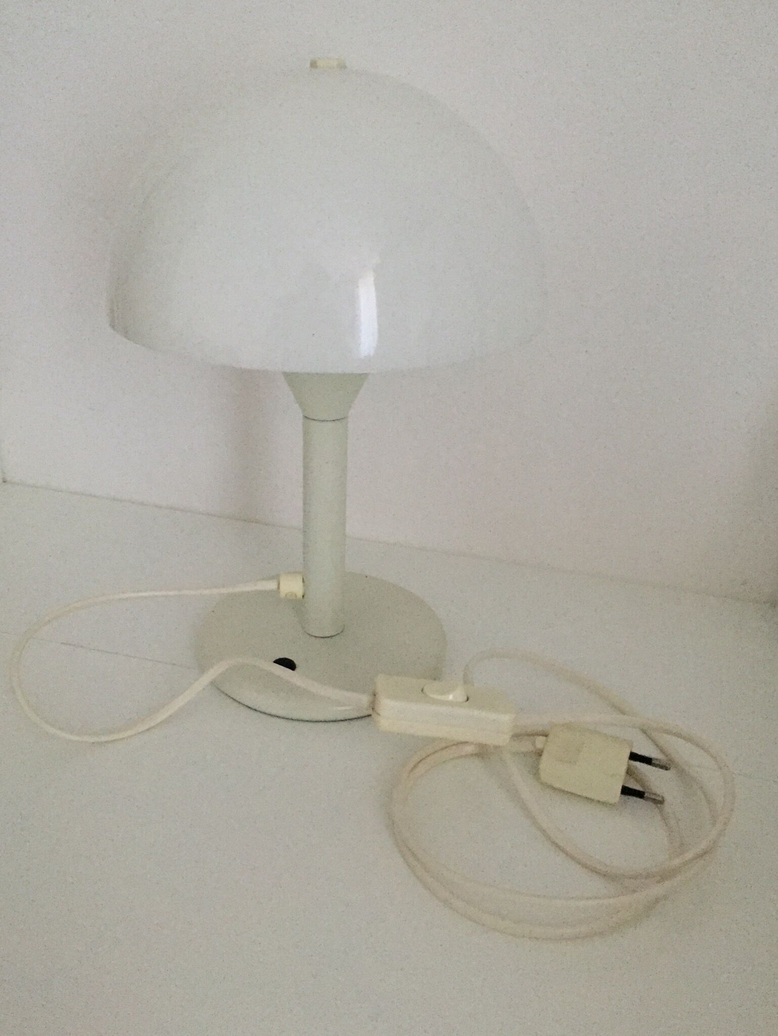 Aluminor mushroom lamp vintage design of the 70s