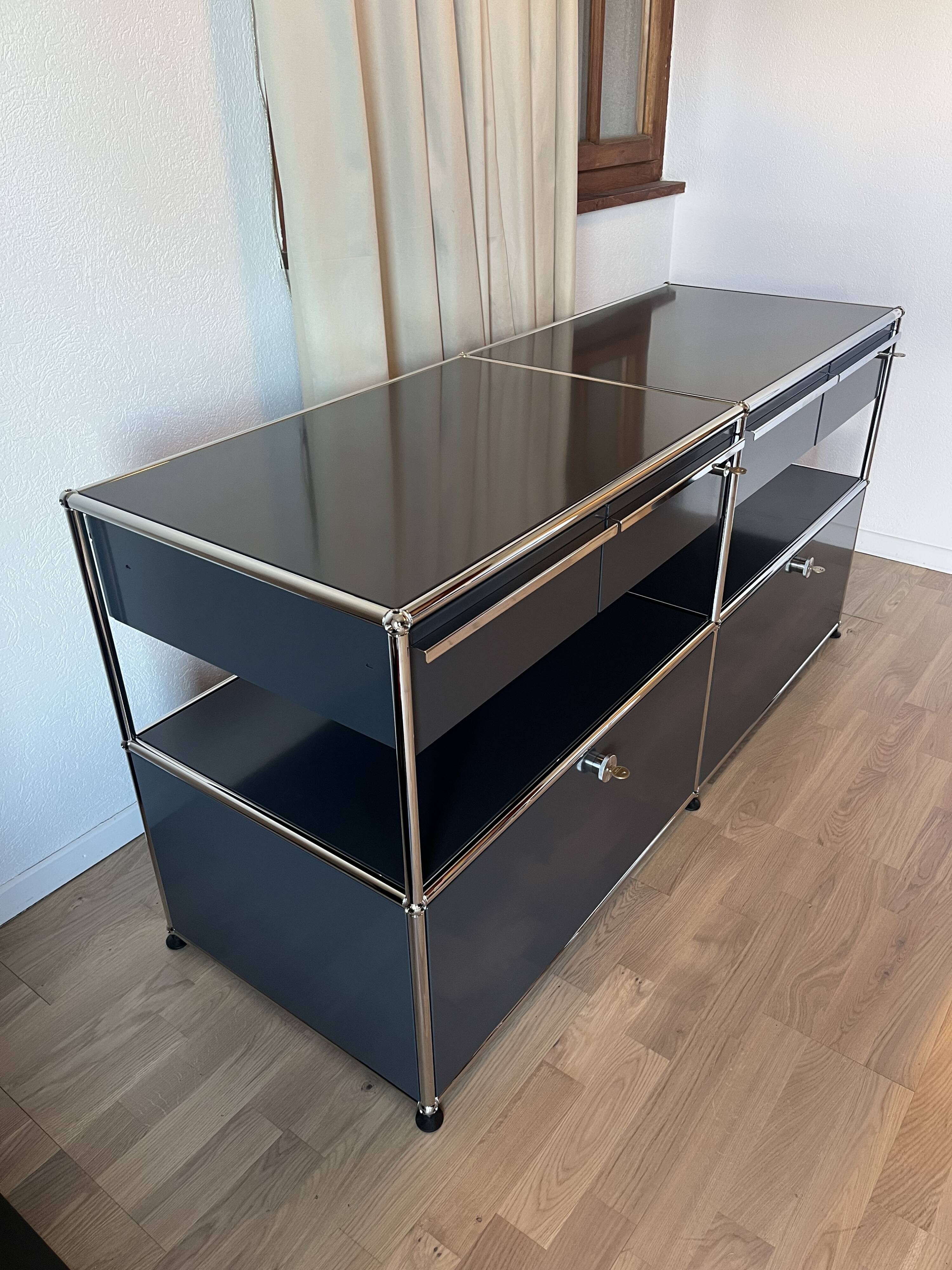 USM Haller chest of drawers in Anthracite Grey