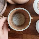 12-cup service with saucers and a pourer - Vieux grès de la Tour