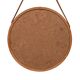 Uno & Östen Kristiansson Solid Pine round Wall Mirror Sweden 1960s