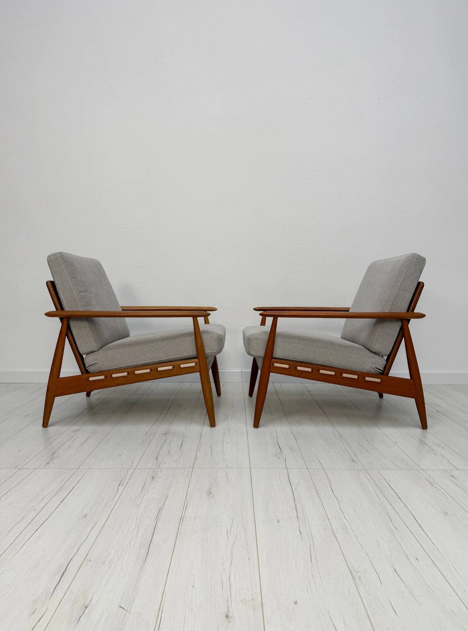 1960s vintage Danish mid-century teak armchair