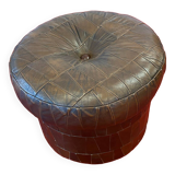 Leather storage pouf from Sede