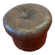 Pouf coffre en cuir de sede