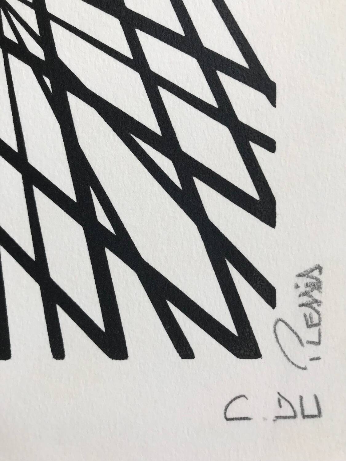 Kinetic lithography, structure, 1995, by c. du plessis