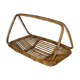 Fruit basket with handle - rattan - bamboo from the 50s