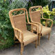 Adult vintage rattan armchair