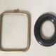 Set of wooden and brass frames with windows