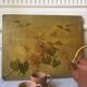 Peinture huile sur carton ancienne