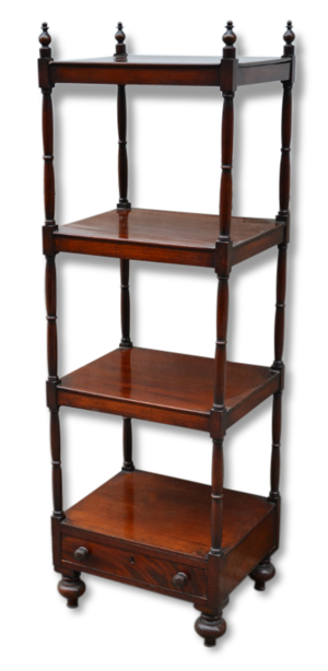 Etagere anglaise en acajou
