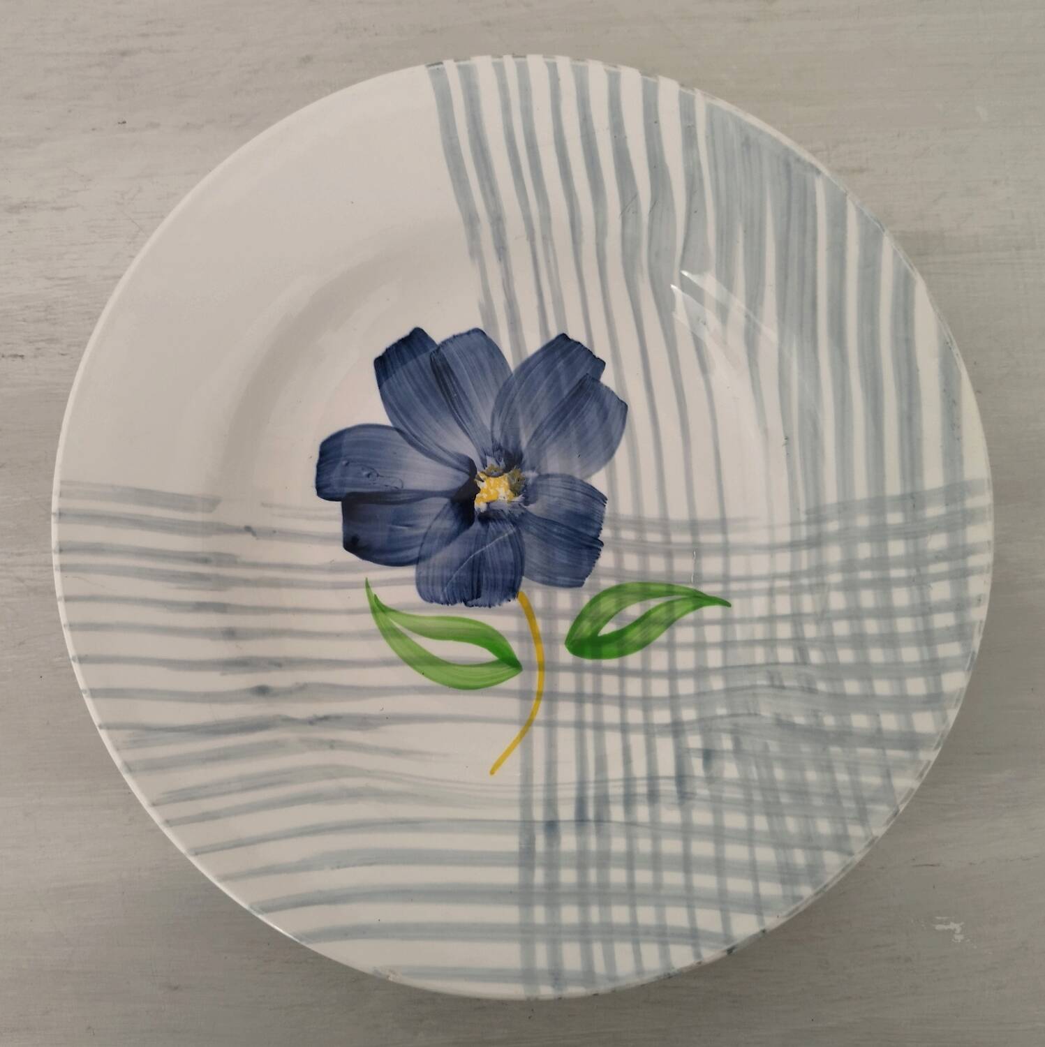 Soup plates soup pasta earthenware digoin sarreguemines vintage valentine model