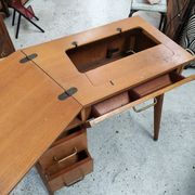 Bureau d'appoint vintage années 1950 à pieds compas