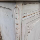 Old low sideboard in solid wood