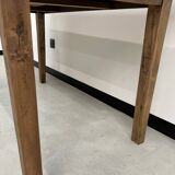 Small walnut farmhouse table with spindle legs