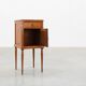 Art Deco nightstand in oak with turned legs, France 1920